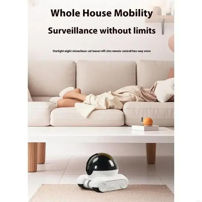 Caméra pour animaux compagnie tournante à 360 degrés avec fonction conversation bidirectionnelle caméras robot
