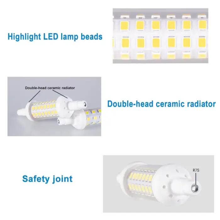 Projecteur LED R7S 9W 12W, lampes LED SMD 2835 78mm 118mm 135mm, ampoule LED à intensité variable 22