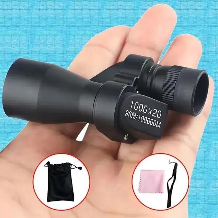 Monoculaire mini poche 1000x grossissement 20mm pour pêche, chasse et observation camping portable