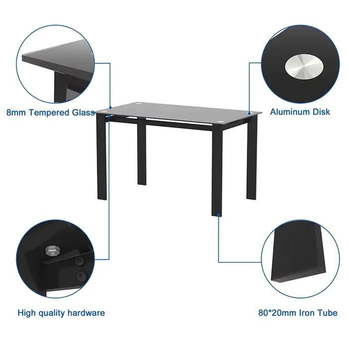 Table à Manger Multifonction, Sécurité et Facile à Nettoyer, pour Salle à Manger et Salon