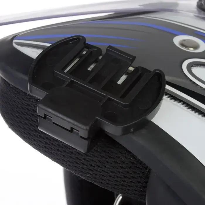 EJEAS V6 PRO Casque Interphone Clip 3.5mm Microphone Haut Parleur Casque pour Vnetphone V4 Moto Blue