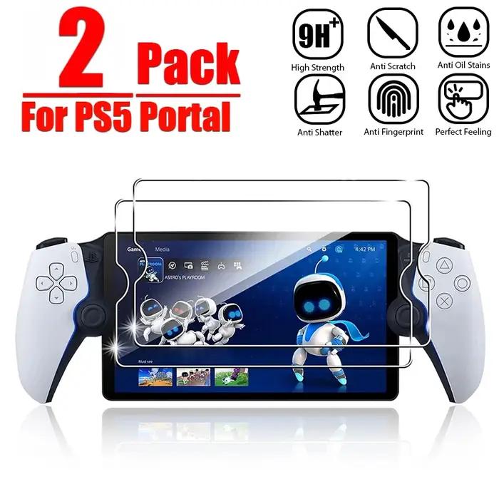 Protège écran transparent anti-empreintes digitales verre guatémaltèque pour Sony PlayStation Portal 5 deux pièces pour gamer confort visuel et protection maximale