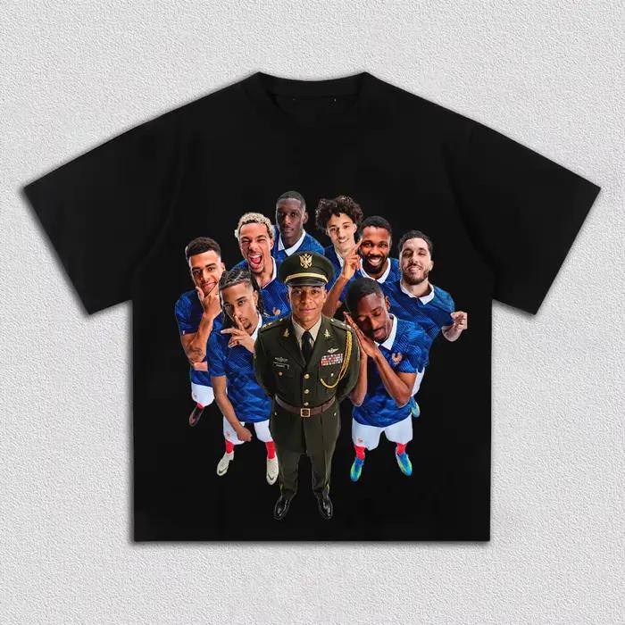 T-shirt humoristique Y2K en coton 100% pour homme et femme motif Meme de football Mbappe Dictador 2026 décontracté et confortable pour toutes les occasions