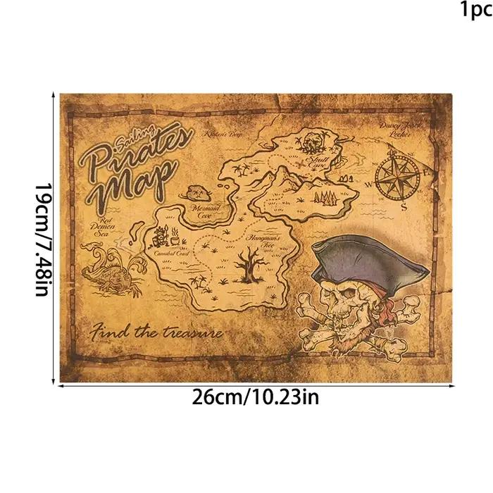 Carte de l'aventure Pirate de la mer des caraïbes