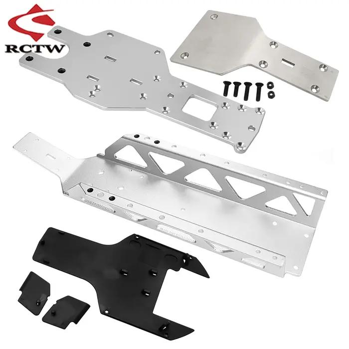 Plaque de protection avant et arrière ou châssis principal en métal pour pièces de voiture RC 1/5 HPI ROFUN BAHA King Motor ROVAN Baja 5b Ss 5t 5sc