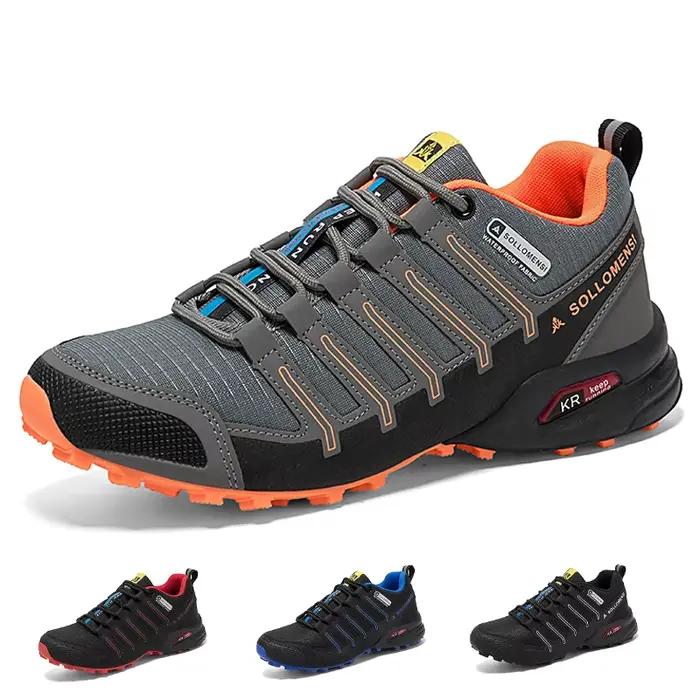 Chaussures de randonnée imperméables et antidérapantes pour hommes, chaussures de sport tout-terrain, randonnée Camping chasse, chaussures d'entraînement tactiques, chaussures de cyclisme