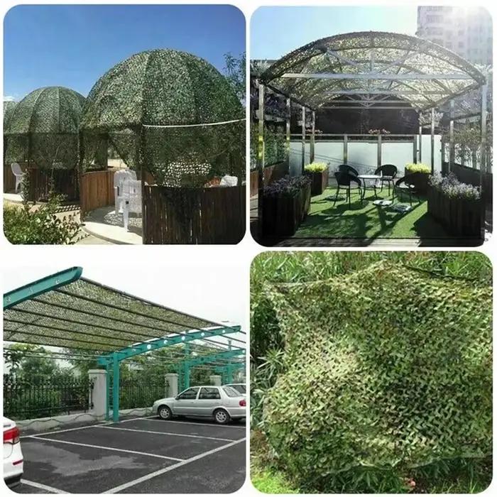 2X2M 2X5M 3X3m 3X5M filets chasse Camouflage filet voiture tente auvent ombre maille noir vert bleu forêt