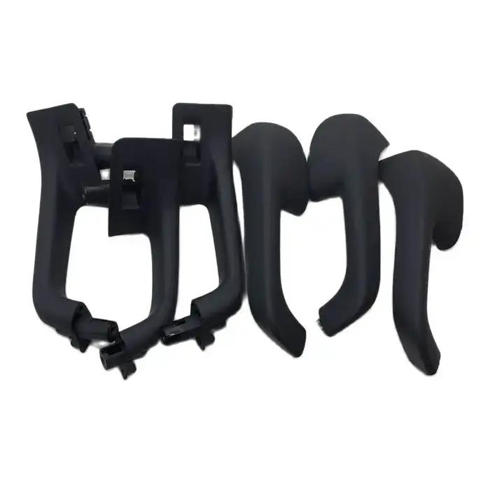 Ensemble de couvercles de poignée de porte intérieure de couleur noire, pour VW Golf 5 GTi MK5 Jetta