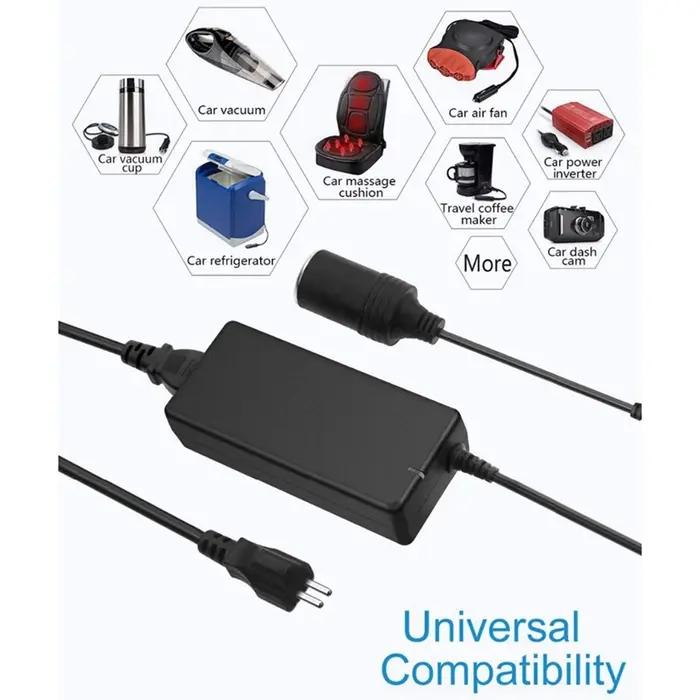 Convertisseur de puissance pour voiture, prise ue, 12V, 15a, 160W, 220V à 12V, allume-cigare