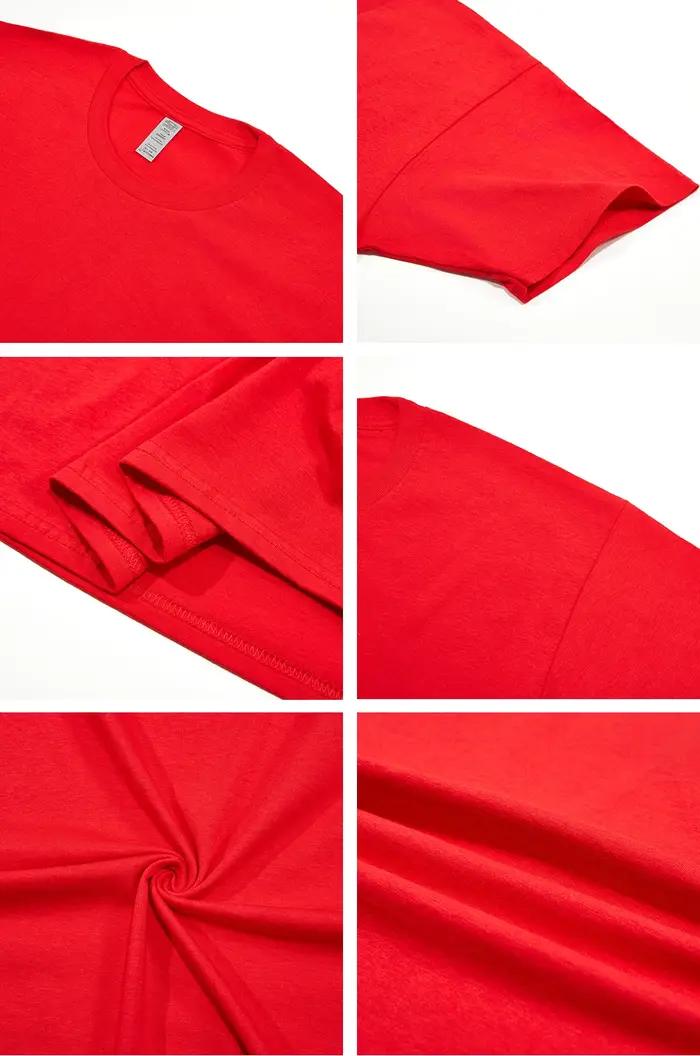 T-shirt homme en coton 100% surdimensionné, décontracté, respirant, avec col rond et manches courtes pour homme, disponible en 14 couleurs différentes pour toutes les occasions de la vie quotidienne