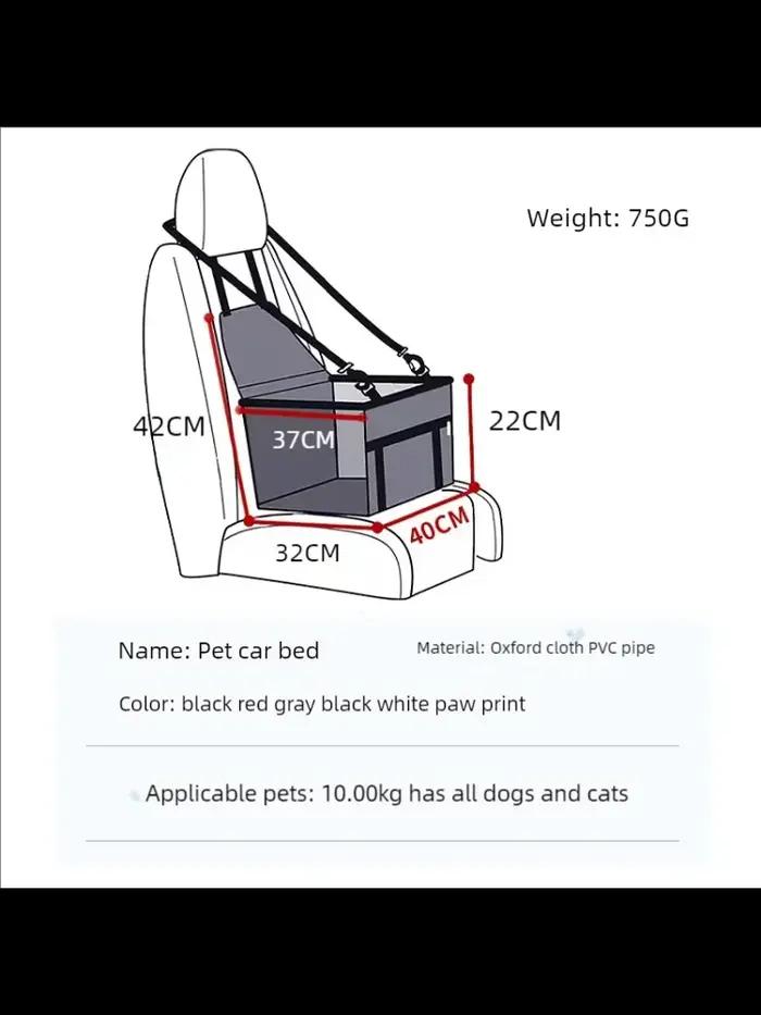 Siège d'auto pour chien