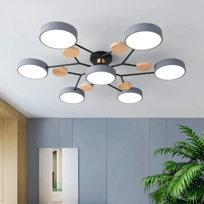 Plafonnier LED de 3 Couleurs Différentes, Luminaire Décoratif d'Nik, Idéal pour un Salon, une Chambr