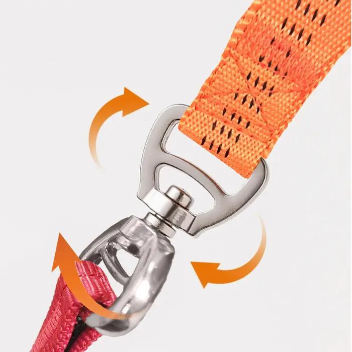 Laisse de dressage pour chien anti-étranglement collier de 150cm laisse de contrôle en chaîne en plastique P pour promenade et compétition multicolore blanc lavande
