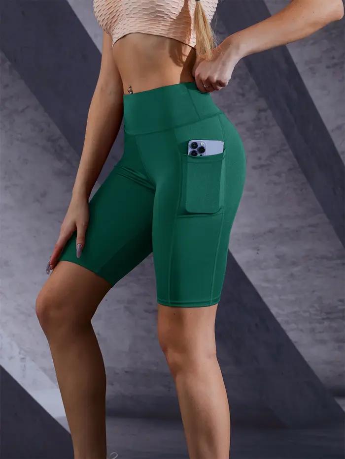 Short de Yoga de couleur unie pour femmes