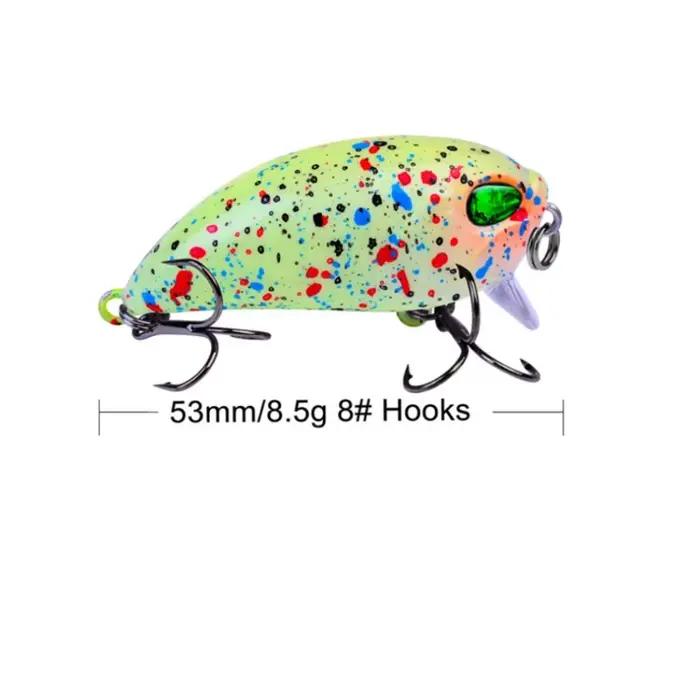 1 pièces leurre de pêche manivelle 5 cm 7.2g manivelle flottante Wobbler Isca bar artificiel brochet