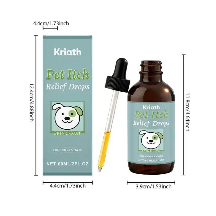 Gouttes de collagène pour chiens et chats pour peau sèche et démangeaisons favorisant un pelage brillant et fort routine de bien-être animalier