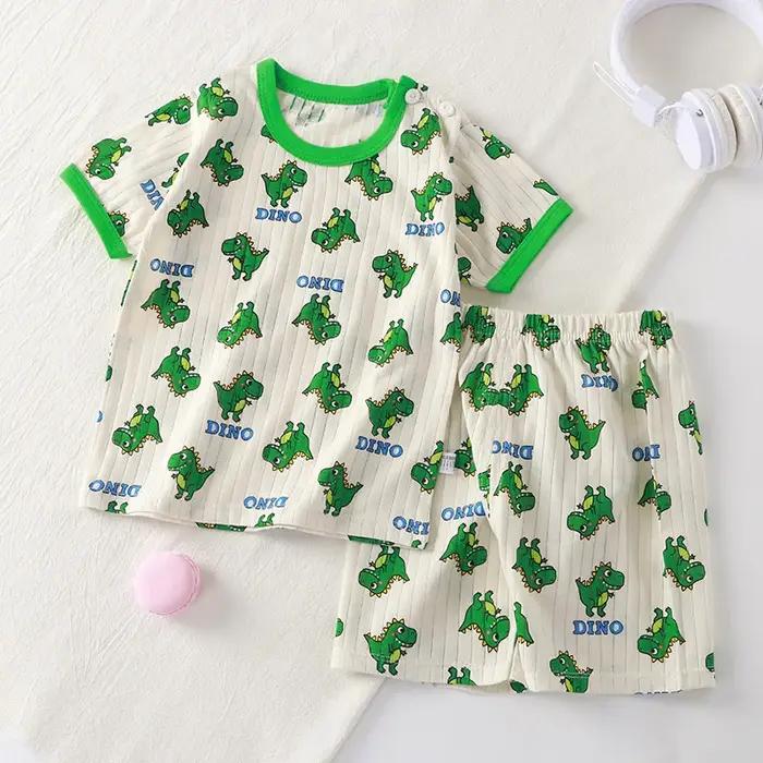 T-shirt à manches courtes imprimé dessin animé mignon pour enfants