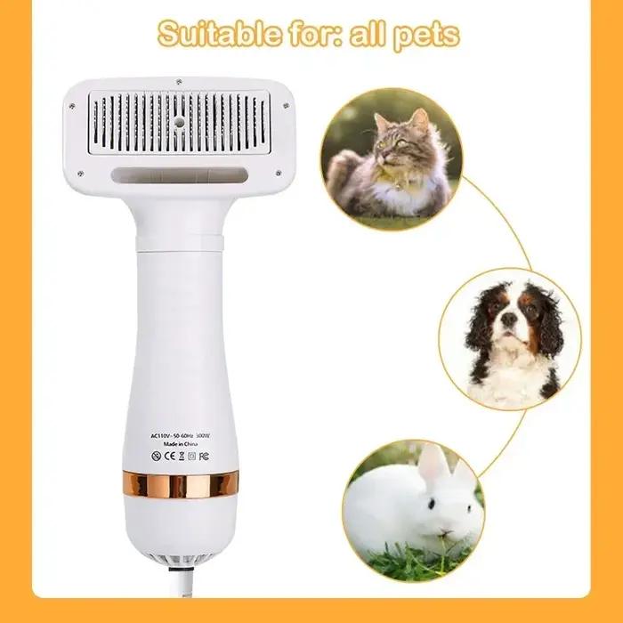 Sèche-cheveux silencieux 2 en 1 pour animaux de compagnie