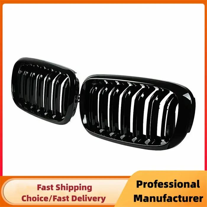 Pour BMW F15 F16 X5 X6 F85 F86 2014-2018 pare-chocs avant rein calandre de course noir brillant voit
