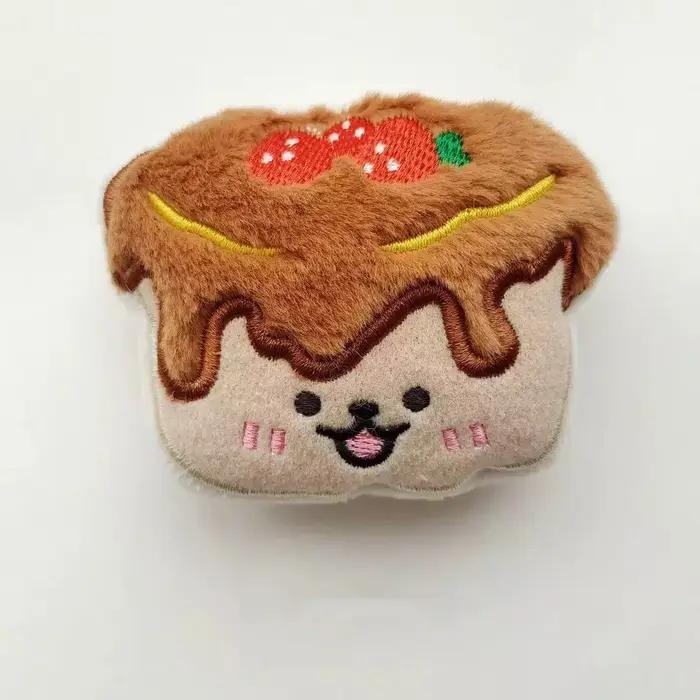 Jouets en peluche pour chiens en forme de nourriture avec couineur