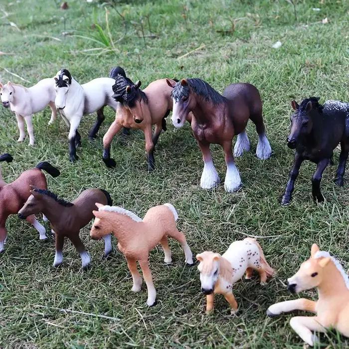 Cheval Miniature Cowboy goujon ferme Stable cavalier figurines d'action modèle Animal Appaloosa Harvard Hannover