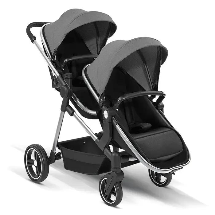 Nouvelle poussette Double légère pliable