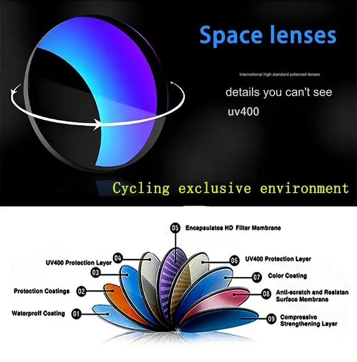 Lunettes cyclisme professionnelles géantes grade pro protection UV anti-éblouissement résistance aux chocs avec étui