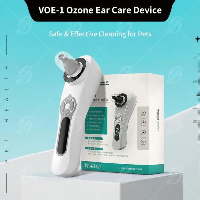 Nettoyeur d'oreilles à l'ozone pour chiens et chats soin des oreilles douces et efficaces soulagement des démangeaisons et hygiène des oreilles à domicile pour animaux de compagnie
