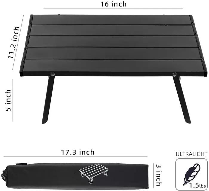 Mini table de camping pliable portable, ultraléger, camping en plein air, voyages, plage, pique-niqu