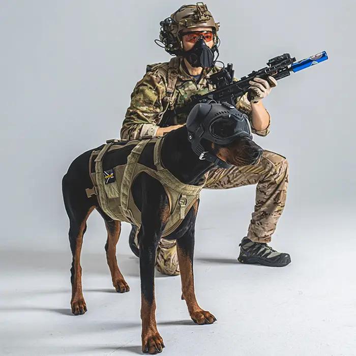 Casque tactique pour chien