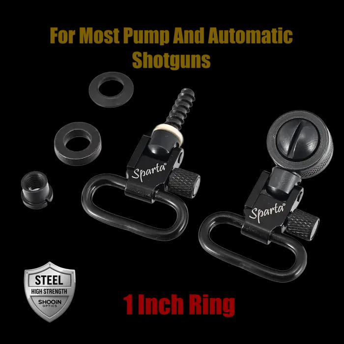 Sangles de fixation Sparta pour fusils à pompe automatiques sangle d'épaule noire pour chasseurs et tireurs confort et stabilité occasions spéciales
