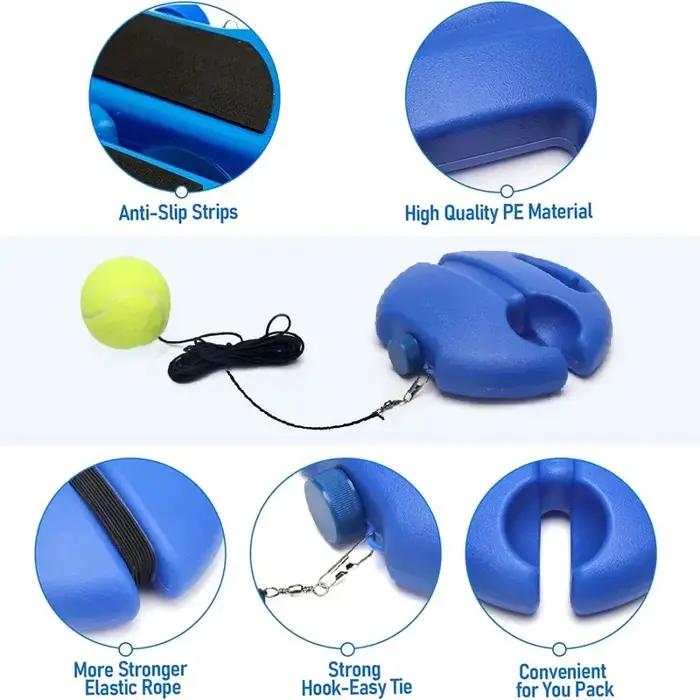 Base d'aide à l'entraînement de Tennis robuste avec corde élastique