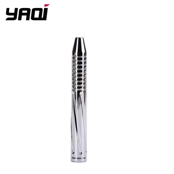 Yaqi – poignée de rasoir de sécurité pour hommes, en acier inoxydable poli