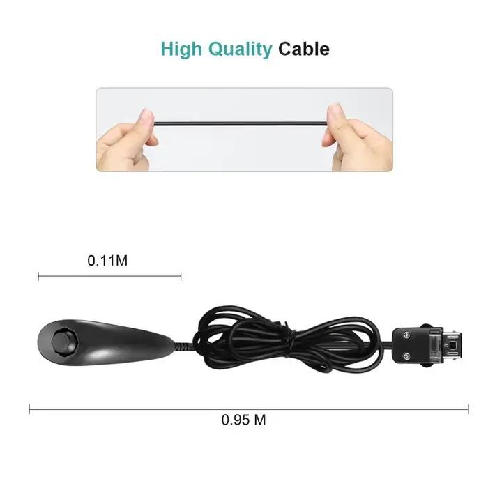 Accessoire de jeu Dahchuck filaire pour manette de jeu Nintendo Wii poignée incurvée manettes de jeu USB pour multijoueurs occasions spéciales