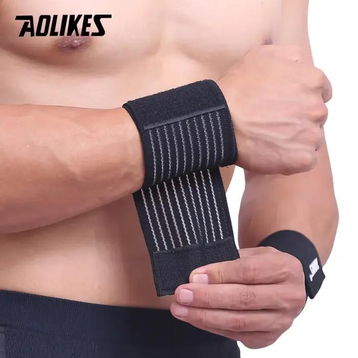 AOLIKES 1 pièces coton élastique pansement main Sport bracelet gymnastique soutien poignet orthèse e