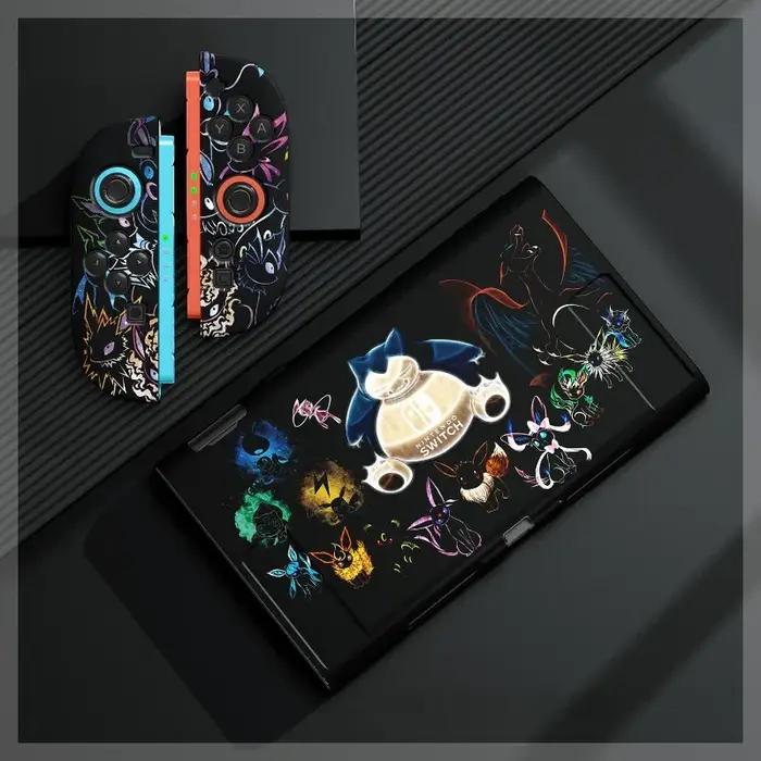 Étui Gengar de dessin animé pour Console de jeu Nintendo Switch 2/NS Oled, conception de Type fendu