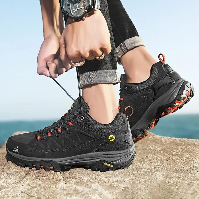 HIKEUP cuir hommes chaussures pour hommes chaussures décontractées mode imperméable hiver luxe marqu
