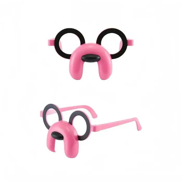 Lunettes amusantes pour chiot unisexes en plastique, lunettes d'Halloween bidimensionnelles, fournitures de fête pour animaux de compagnie occasions spéciales