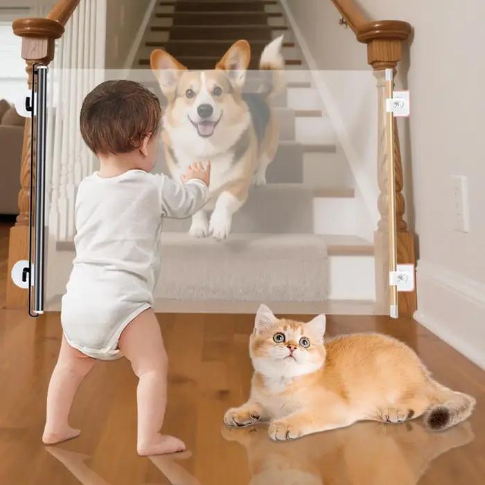 Barrière extensible pour animaux de compagnie