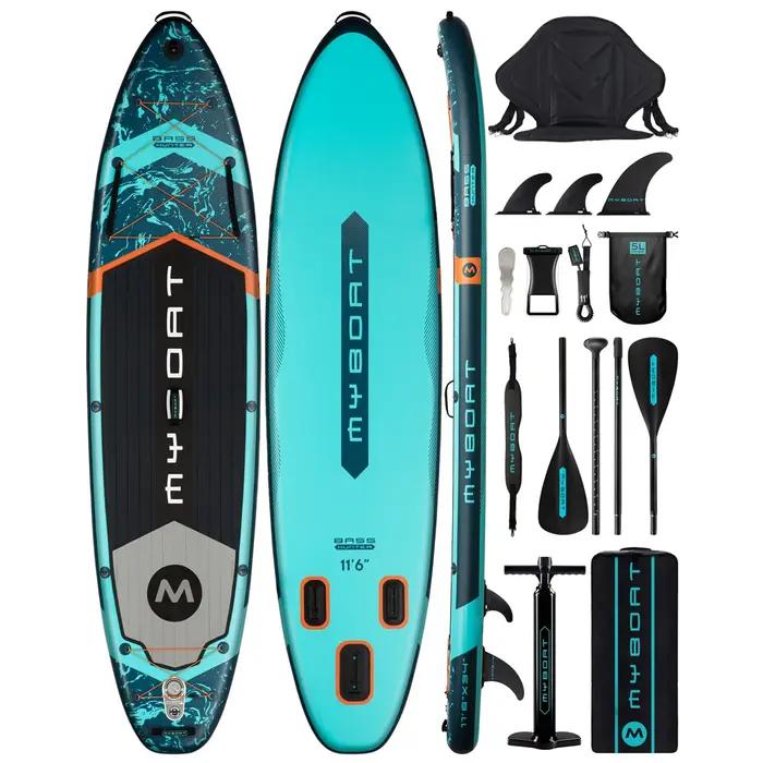Myboat – planche à pagaie gonflable Extra large, étanche, Style debout, pêche aquatique avec accesso