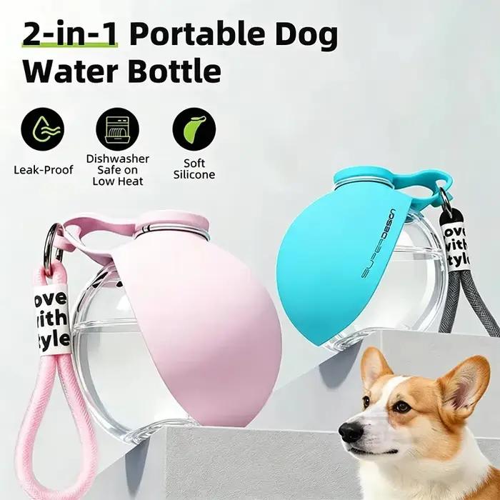 Bouteille d'eau pour chien