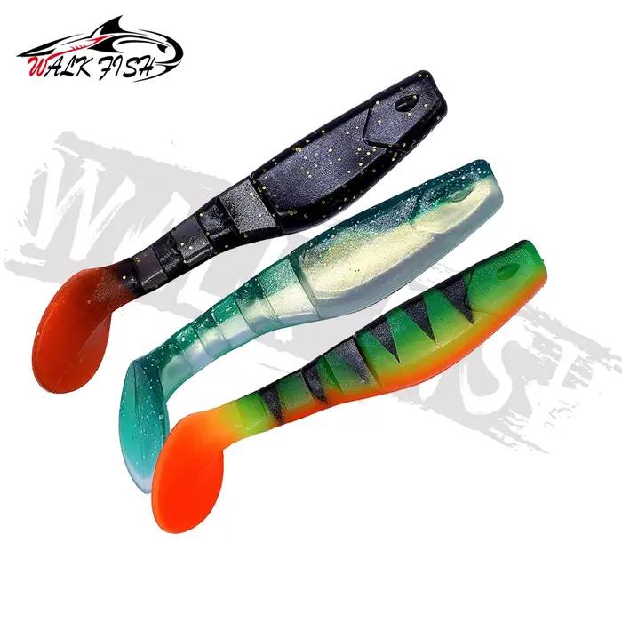 WALK FISH 3 pièces 10 cm/10.3g T queue Leurres souples pêche appâts