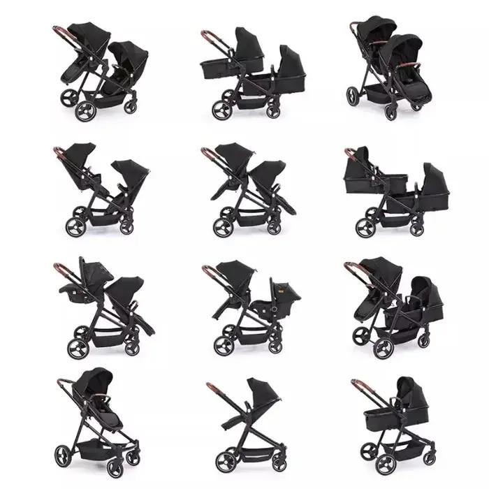 NOUVEAUX Coussinets jumeaux ultra-légers, coussinets multifonctionnels avec sièges auto, 3 en 1 plié