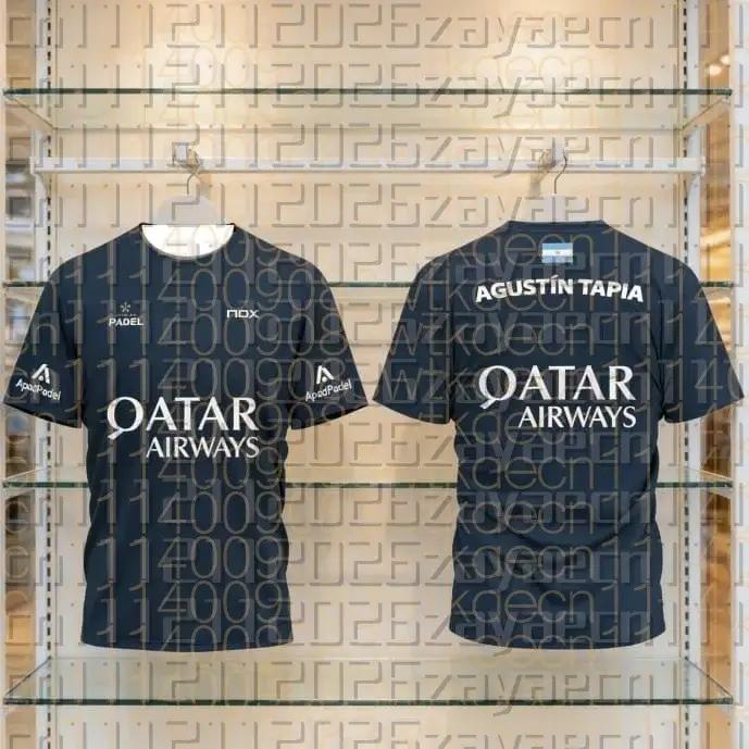 T-shirt de padel 2026 – Hauts d'entraînement sportifs pour homme, vêtements décontractés à manches c