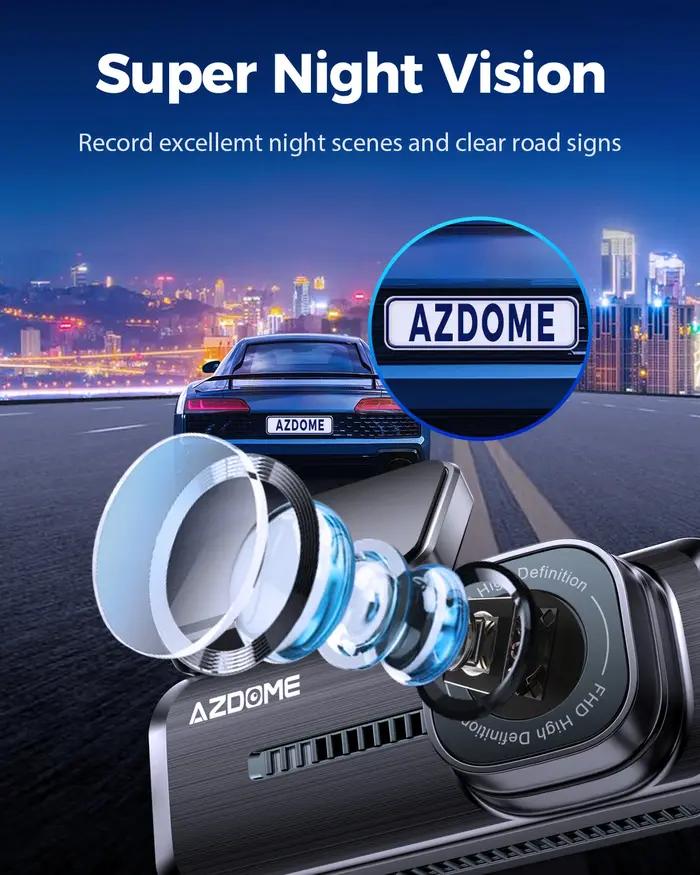 AZDOcloser-Caméra de Tableau de Bord M200 1080P FHD Wifi pour Voiture, Commande Vocale Anglaise, DVR