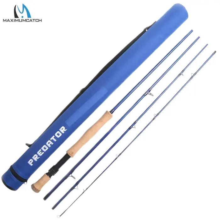 Canne à mouche saltwater Predator 9FT carbone 30T SK 4 sections pour pêche au gros en mer