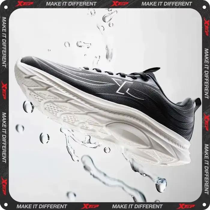 Xtep-Chaussures de course légères et respirantes pour homme, baskets de sport à rebond avec baume an
