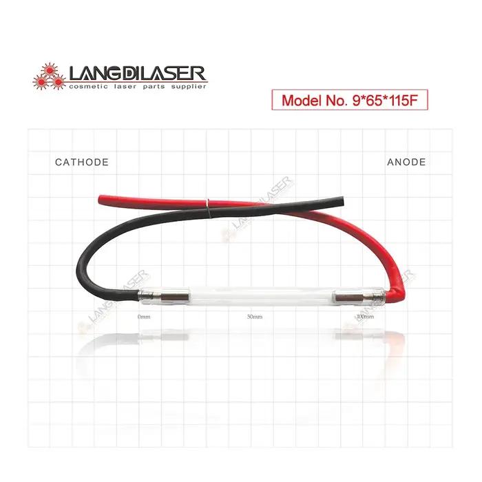 Ampoules laser IPL : 9*65*115F - courbure d'anode, lampe flash IPL pour pièce à main honkonlaser, la