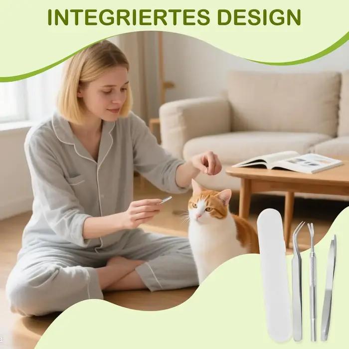 1 ensemble de pinces ergonomiques pour l'élimination des tiques