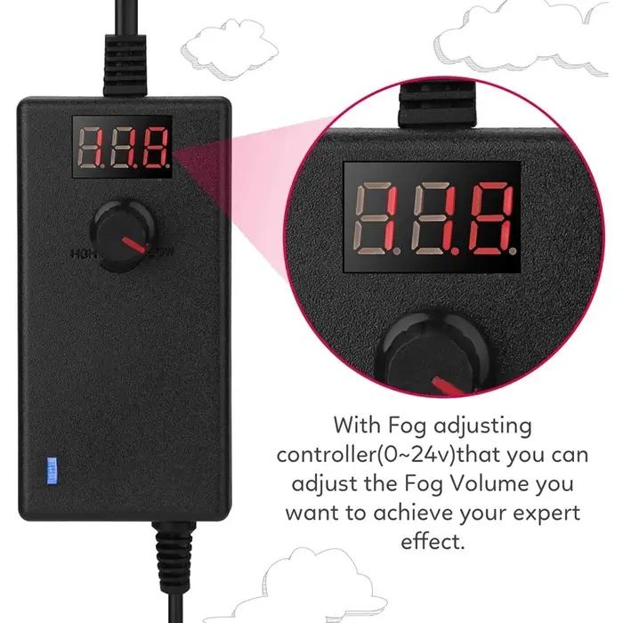 Machine à Brouillard pour Fontaine d'Eau, Étang, Atomiseur, Humidificateur d'Air, Prise Noire US